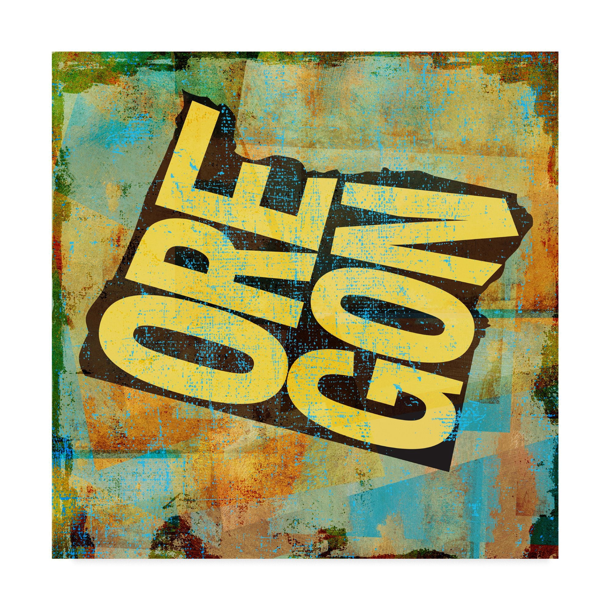 Trademark Fine Art 'Oregon' Canvas Art by Art Licensing Studio