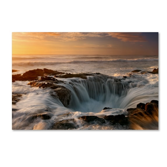 Trademark Fine Art 'Oregon Thor's Well' Canvas Art by Mike Jones Photo