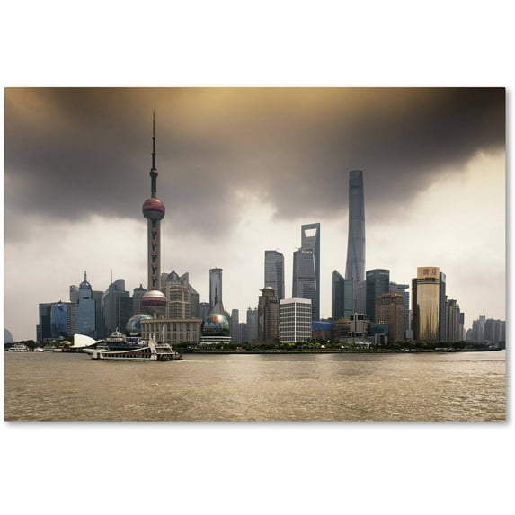 Trademark Fine Art "Oriental Pearl" Canvas Art by Philippe Hugonnard