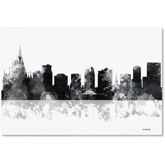 Trademark Fine Art "Orlando Florida Skyline BG-1" Canvas Art by Marlene Watson