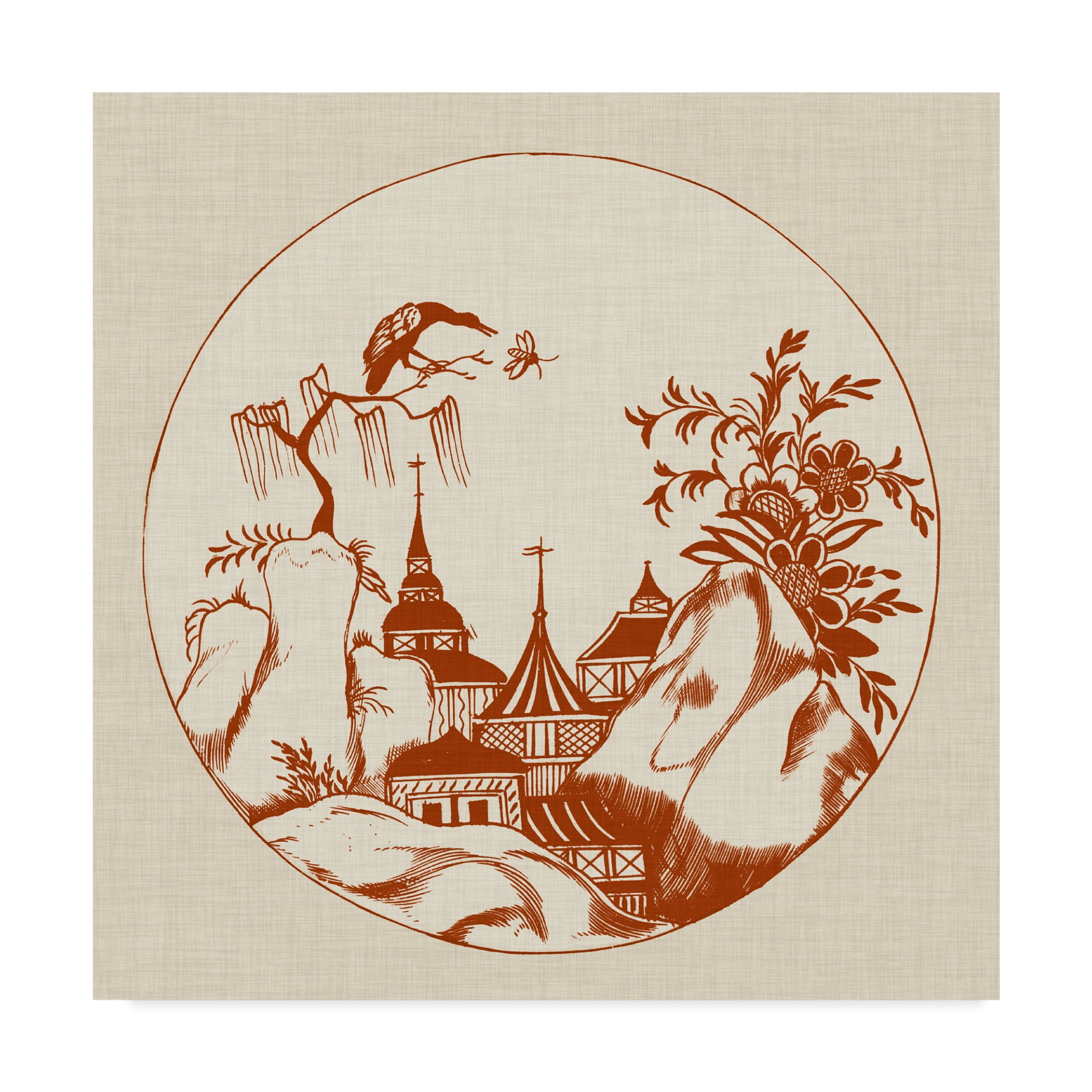 Trademark Fine Art 'Ornamental Pagoda II' Canvas Art by Vision Studio