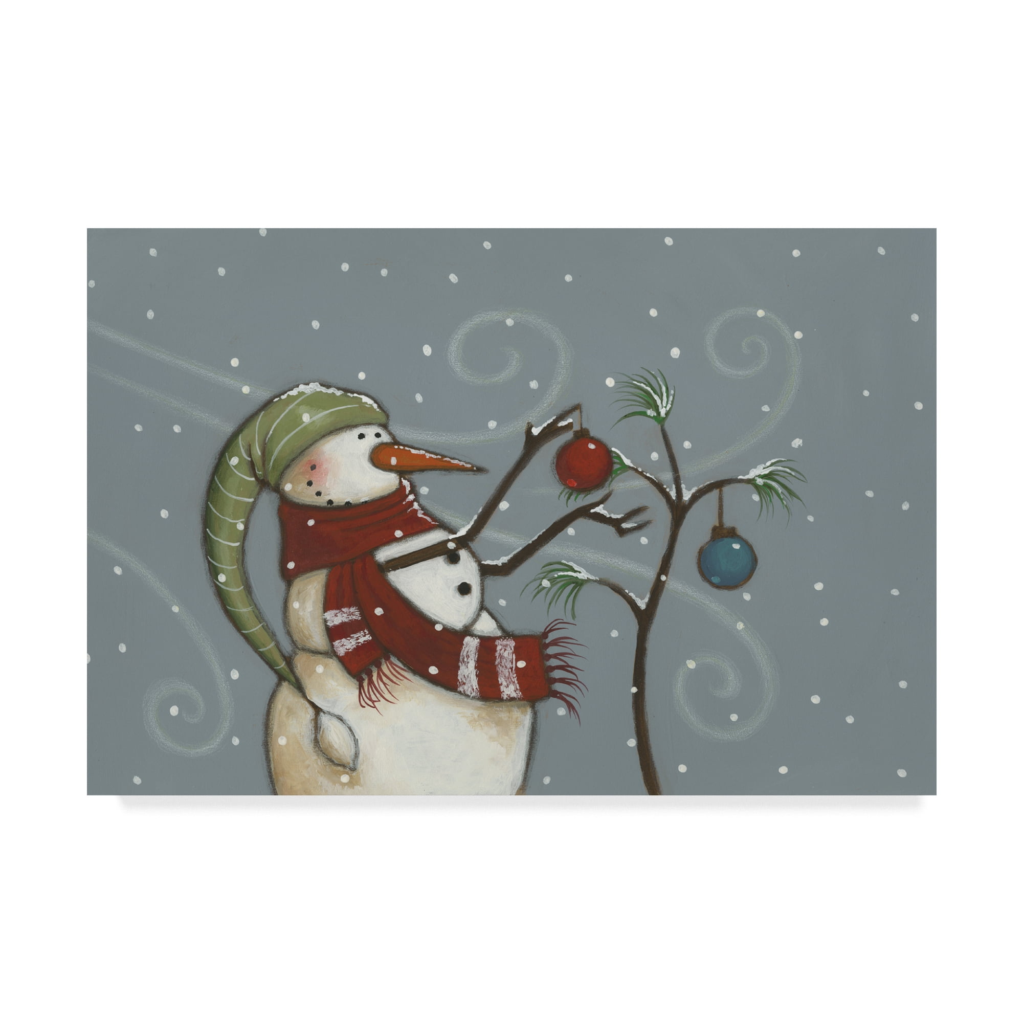 Trademark Fine Art 'Ornaments On The Tree' Canvas Art by Margaret Wilson