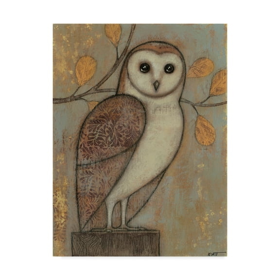 Trademark Fine Art 'Ornate Owl I' Canvas Art by Norman Wyatt