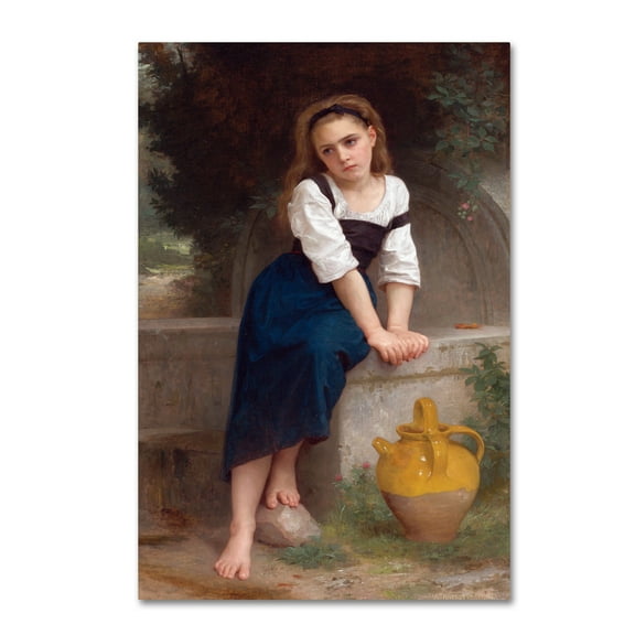 Trademark Fine Art 'Orphan By The Fountain 1883' Canvas Art by Botticelli