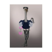 Trademark Fine Art 'Ostrich with Kinky Boots' Canvas Art by Fab Funky
