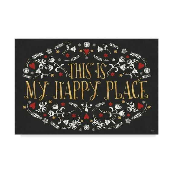 Trademark Fine Art 'Otomi Farm I Black' Canvas Art by Veronique Charron