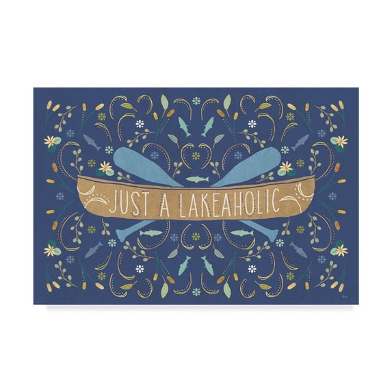 Trademark Fine Art 'Otomi Lake I Dark' Canvas Art by Veronique Charron