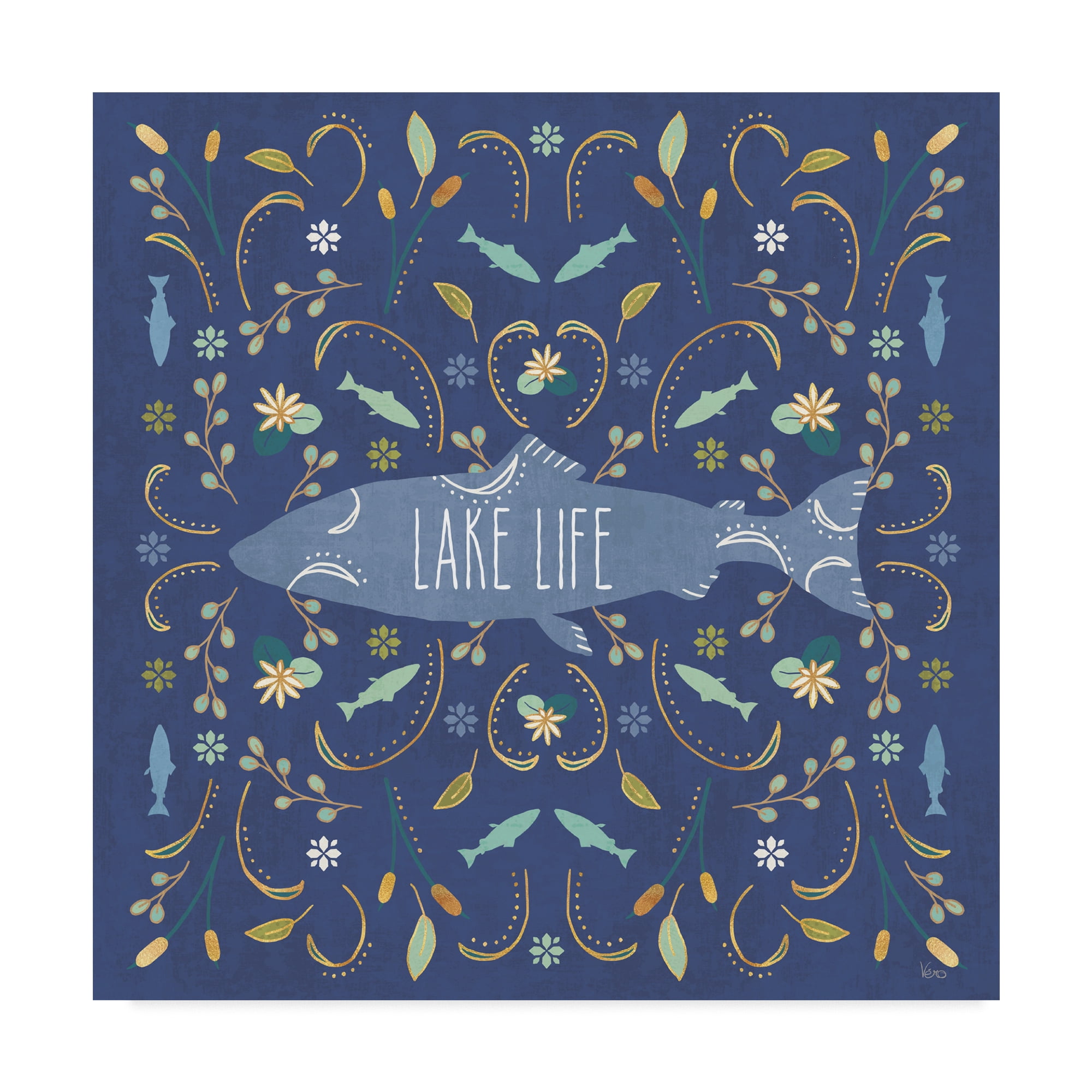 Trademark Fine Art 'Otomi Lake V Dark' Canvas Art by Veronique Charron