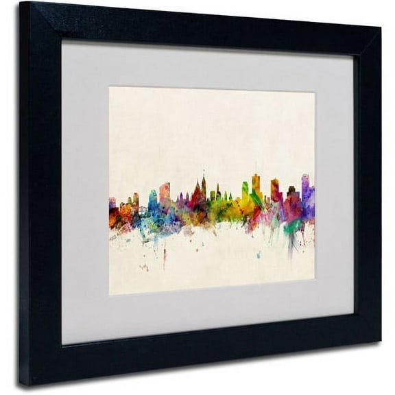 Trademark Fine Art "Ottawa, Canada" Canvas Art by Michael Tompsett, Black Frame