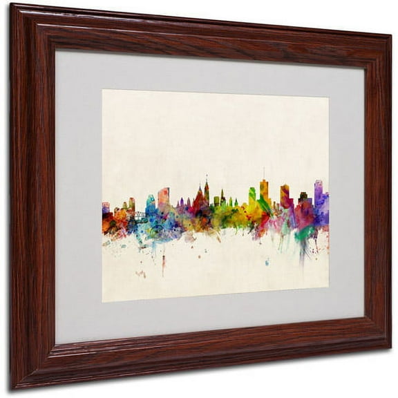 Trademark Fine Art "Ottawa, Canada" Canvas Art by Michael Tompsett, Wood Frame