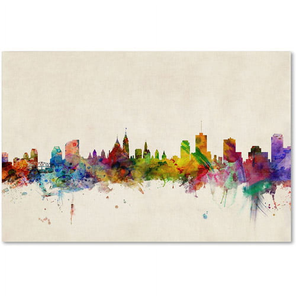 Trademark Fine Art "Ottawa Canada" Canvas Art by Michael Tompsett
