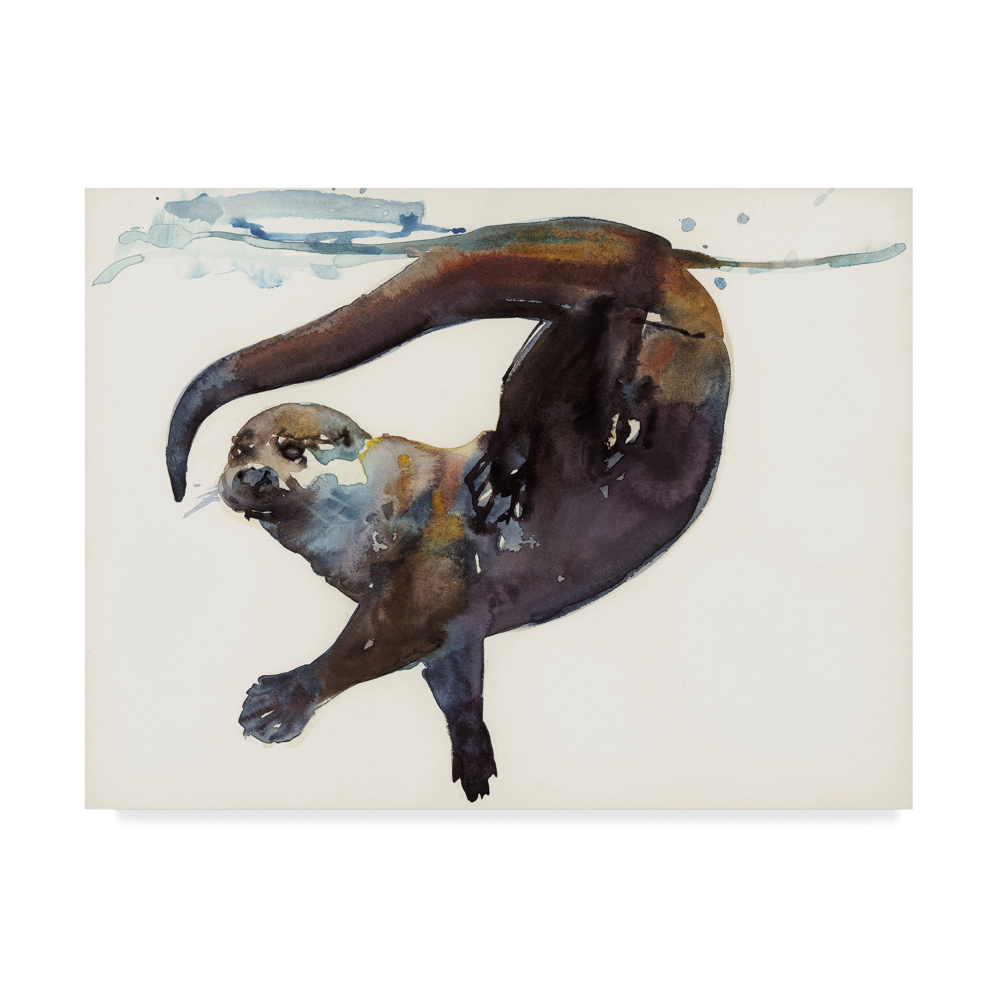 Trademark Fine Art 'Otter Study II Talisker' Canvas Art by Mark Adlington