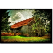 Trademark Fine Art "Our Old Barn" Canvas Wall Art by Lois Bryan