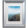 thumbnail image 1 of Trademark Fine Art 'Over Dyrholaey' Canvas Art by Philippe Sainte-Laudy, White Matte, Silver Frame, 1 of 1