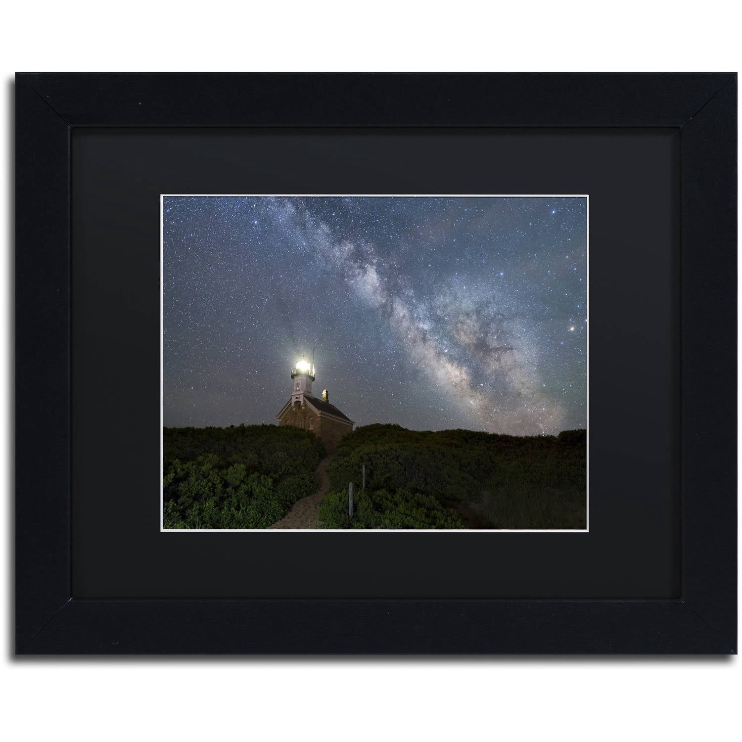 Trademark Fine Art 'Over the Top' Canvas Art by Michael Blanchette Photography, Black Matte, Black Frame