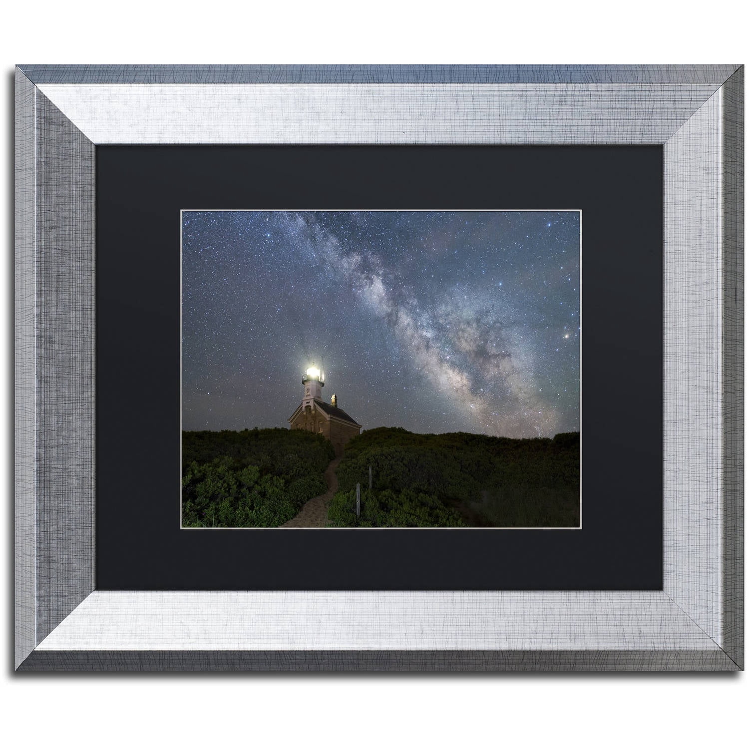 Trademark Fine Art 'Over the Top' Canvas Art by Michael Blanchette Photography, Black Matte, Silver Frame