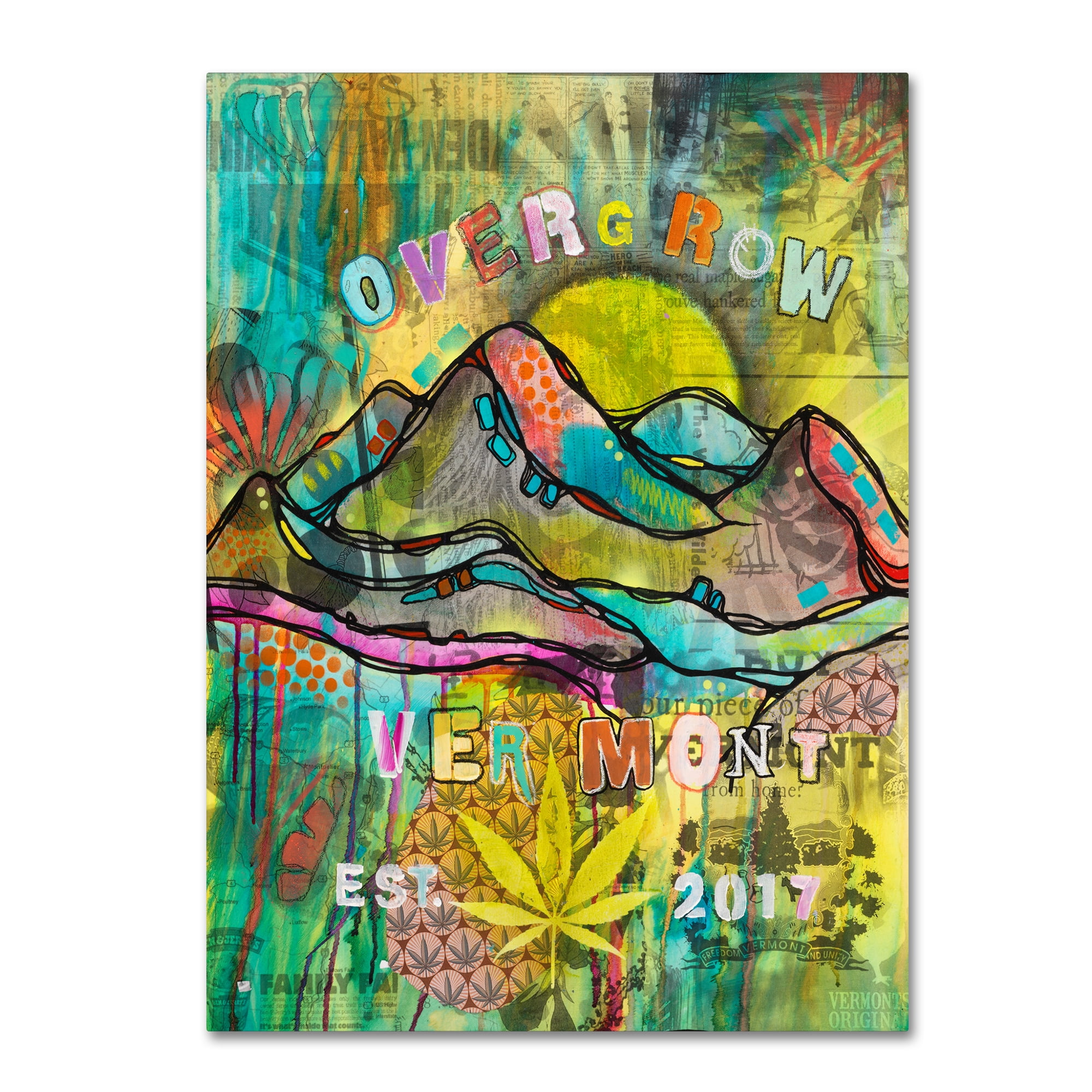 Trademark Fine Art 'Overgrow Vermont' Canvas Art by Dean Russo