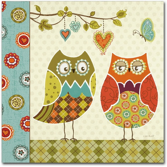 Trademark Fine Art "Owl Wonderful I" Canvas Art by Lisa Audit