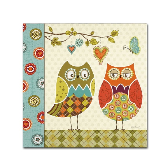 Trademark Fine Art "Owl Wonderful I" Canvas Art by Lisa Audit