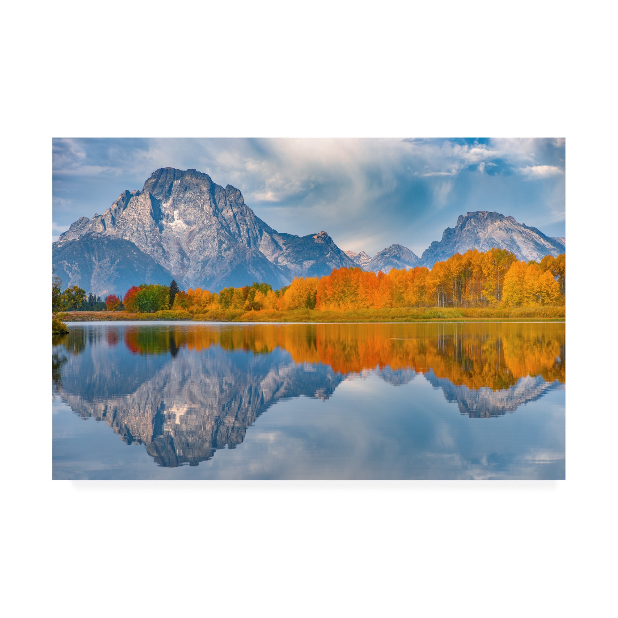 Trademark Fine Art 'Oxbows Autumn' Canvas Art by Darren White Photography
