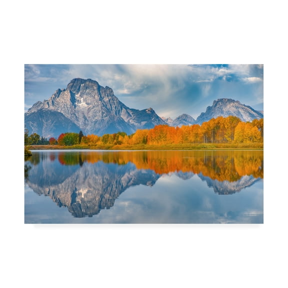 Trademark Fine Art 'Oxbows Autumn' Canvas Art by Darren White Photography