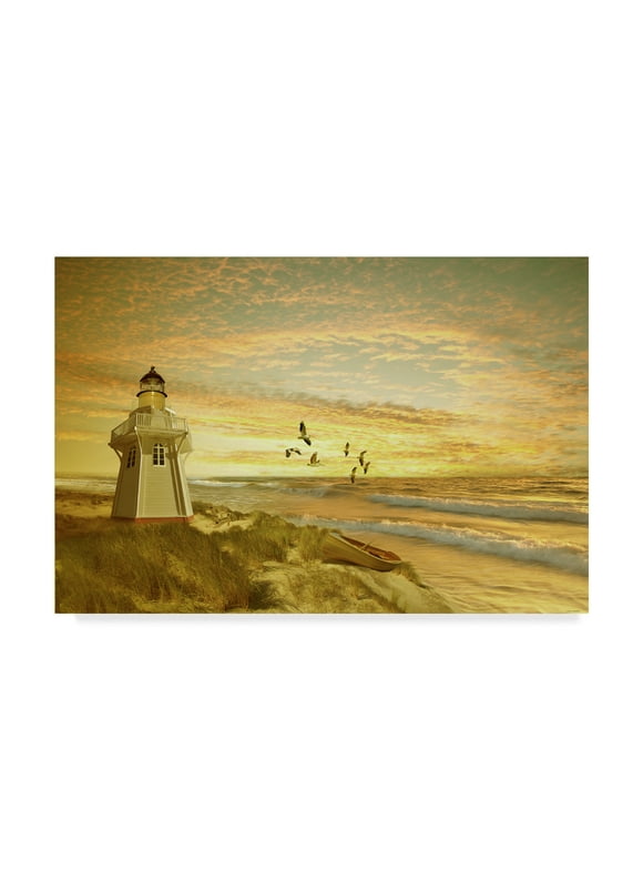 Trademark Fine Art 'Pacific Sunset 2' Canvas Art by Carlos Casamayor