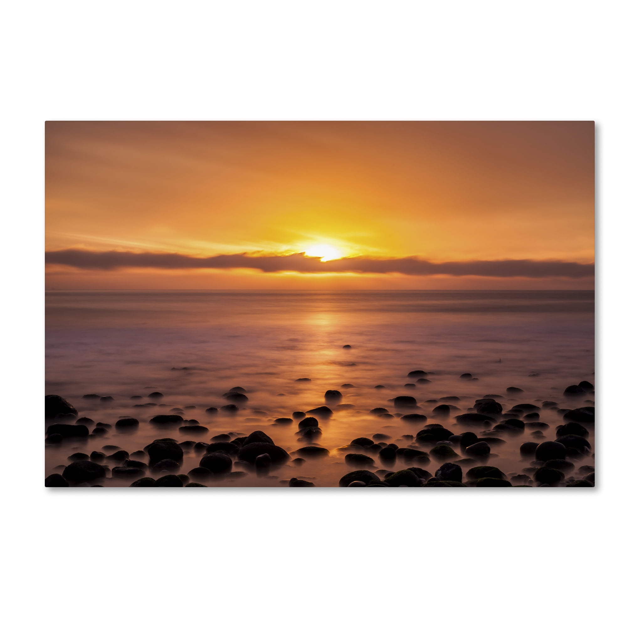 Trademark Fine Art "Pacific Sunset" Canvas Art by Chris Moyer