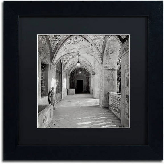 Trademark Fine Art "Padova I" Canvas Art by Alan Blaustein, Black Matte, Black Frame