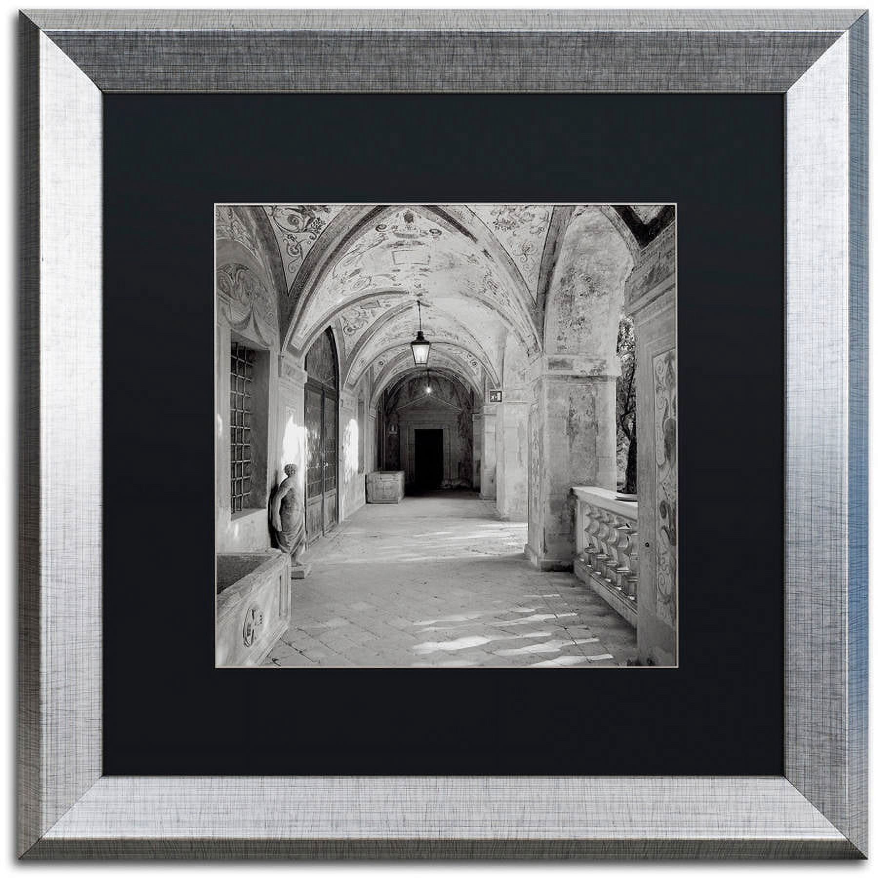 Trademark Fine Art "Padova I" Canvas Art by Alan Blaustein, Black Matte, Silver Frame