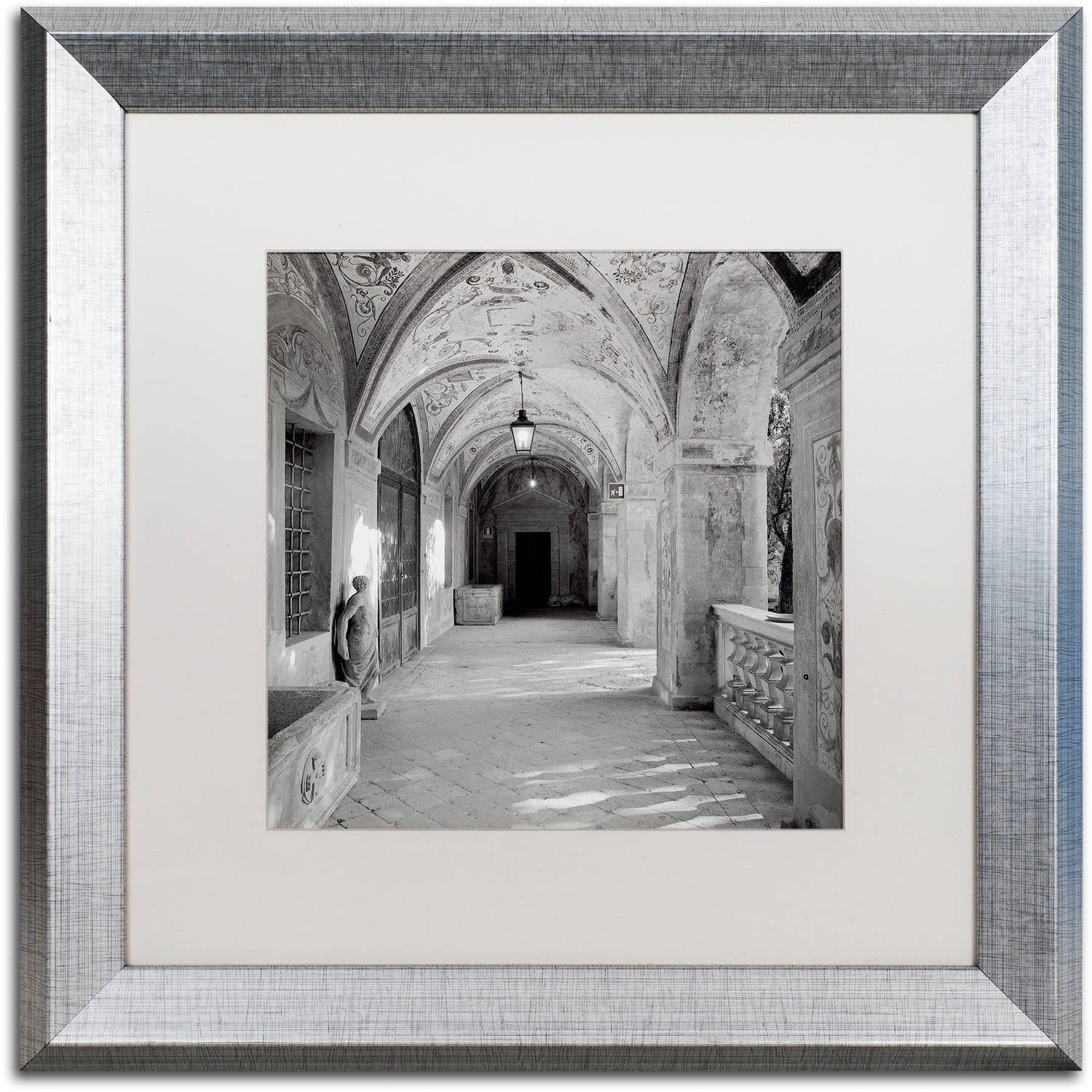 Trademark Fine Art "Padova I" Canvas Art by Alan Blaustein, White Matte, Silver Frame