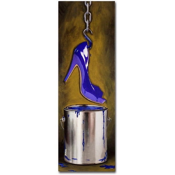 Trademark Fine Art "Paint Can Shoe" Canvas Art by Roderick Stevens