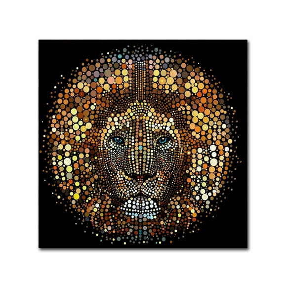Trademark Fine Art 'Paint Dawb Lion' Canvas Art by ALI Chris