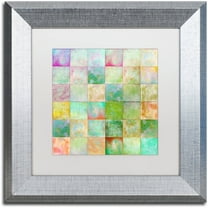 Trademark Fine Art "Paintbox" Canvas Art by Color Bakery White Matte, Silver Frame