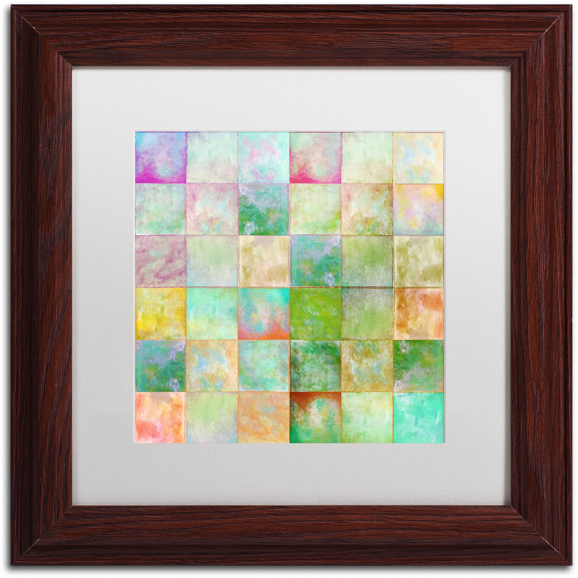 Trademark Fine Art "Paintbox" Canvas Art by Color Bakery White Matte, Wood Frame