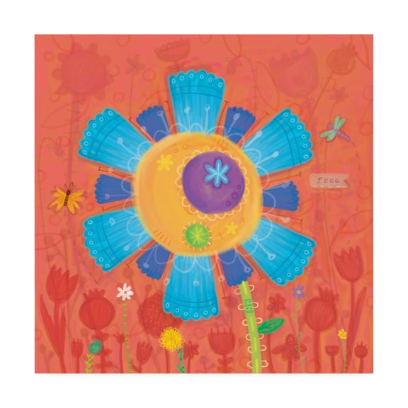 Trademark Fine Art 'Painted Flower 1' Canvas Art by Holli Conger