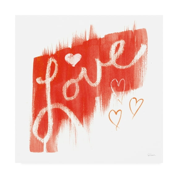 Trademark Fine Art 'Painted Love' Canvas Art by Sue Schlabach