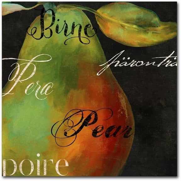 Trademark Fine Art "Painted Pear I" Canvas Art by Color Bakery