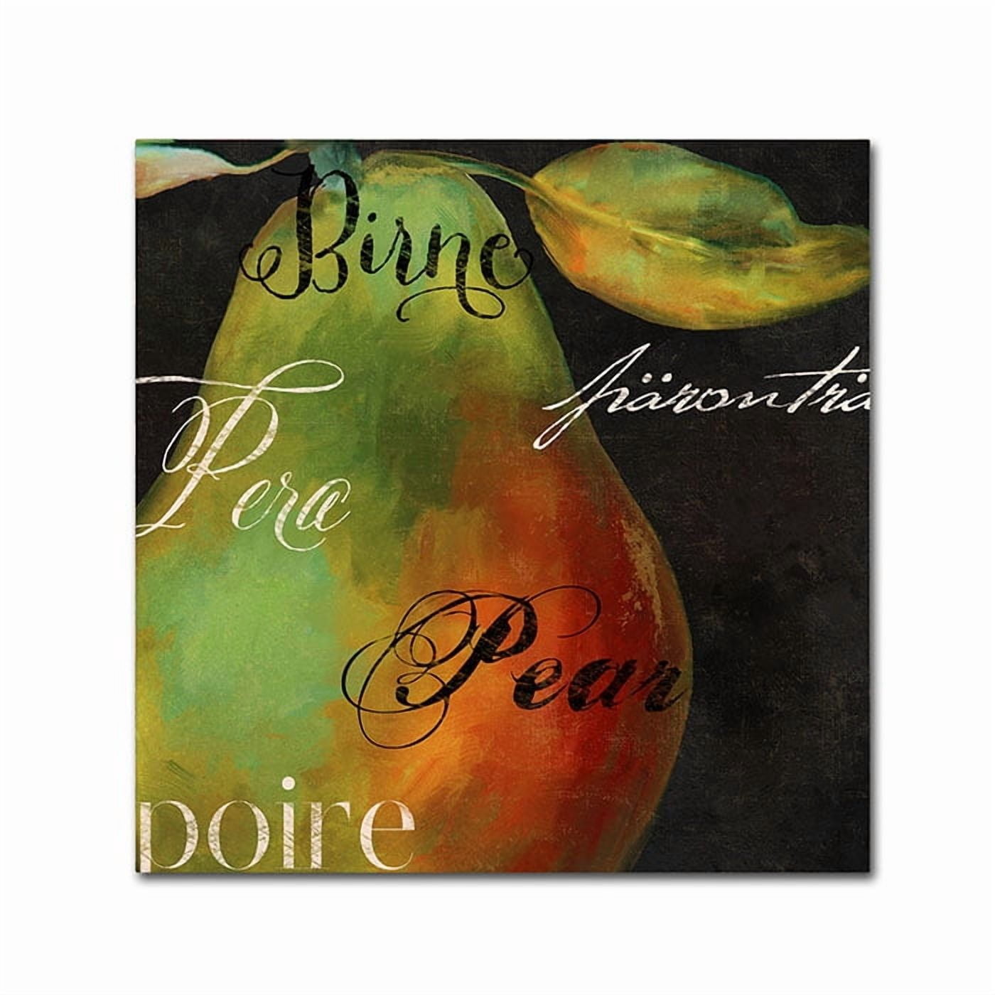 Trademark Fine Art "Painted Pear I" Canvas Art by Color Bakery