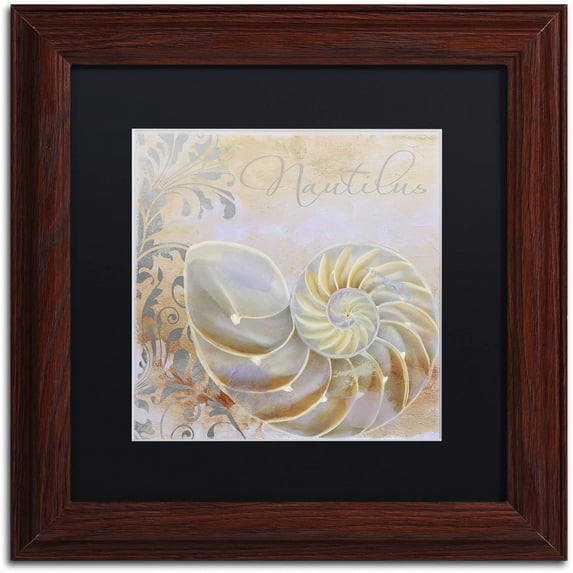 Trademark Fine Art "Painted Sea III" Canvas Art by Color Bakery Black Matte, Wood Frame