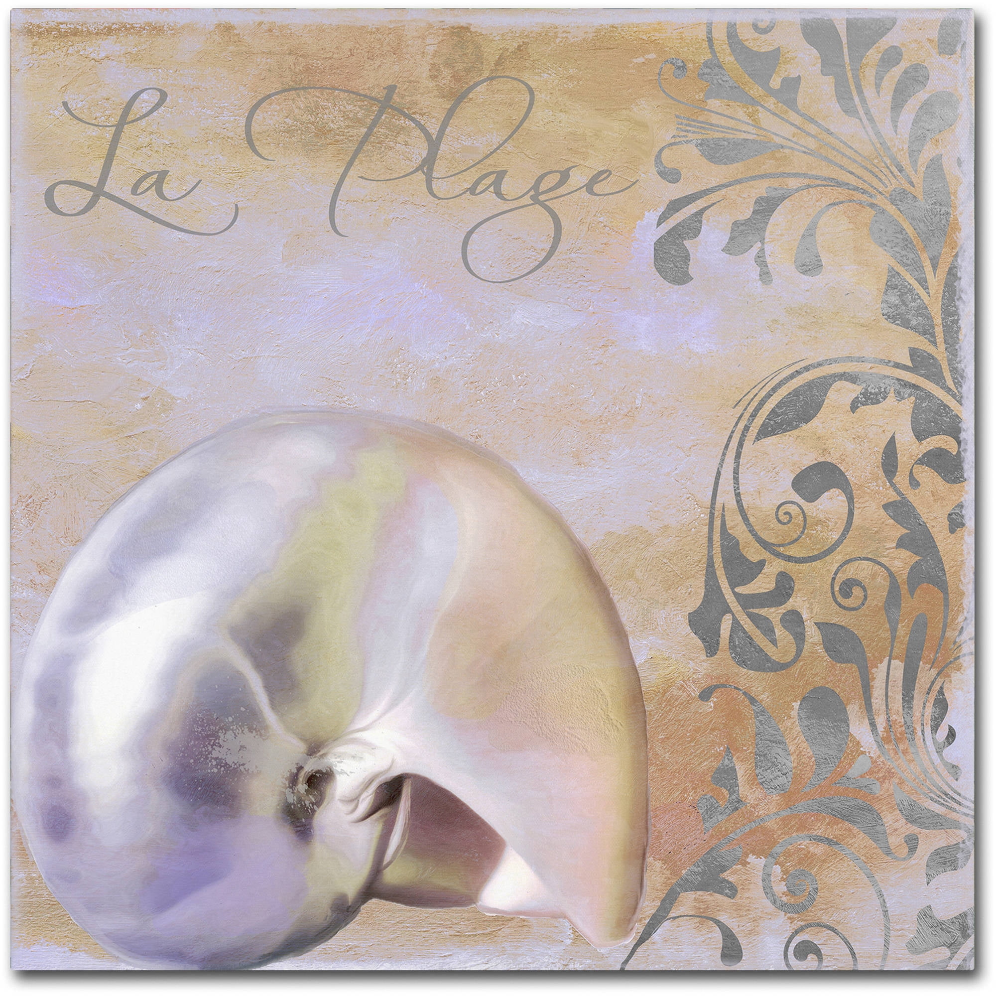 Trademark Fine Art "Painted Sea IV" Canvas Art by Color Bakery