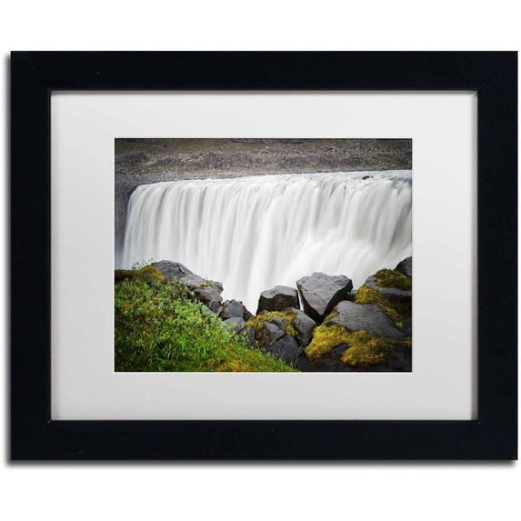 Trademark Fine Art 'Painterly Falls' Canvas Art by Philippe Sainte-Laudy, White Matte, Black Frame