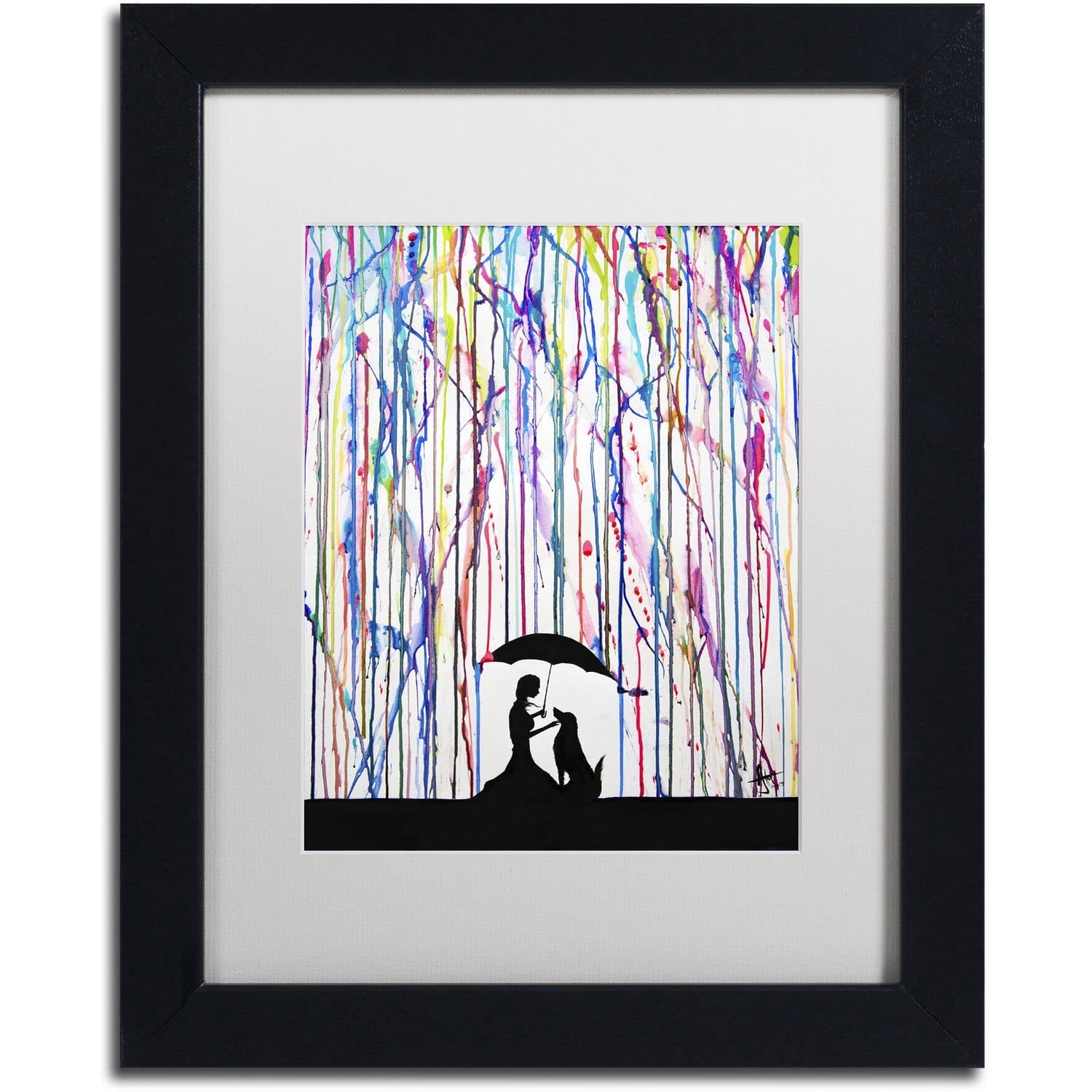 Trademark Fine Art Painting Matted Framed Art ' Sempre ' by Marc Allante