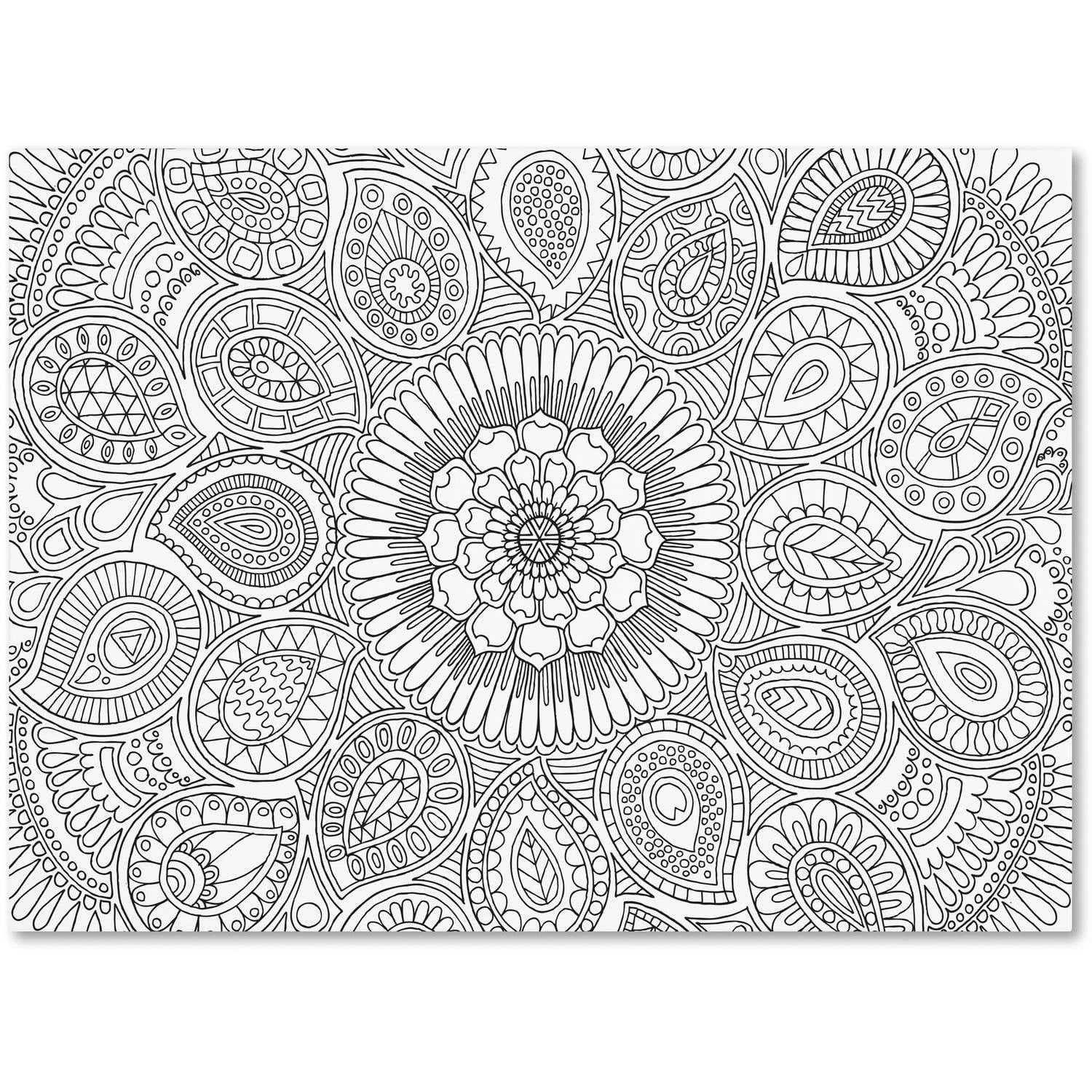 Trademark Fine Art "Paisley Mandala" Canvas Art by Hello Angel