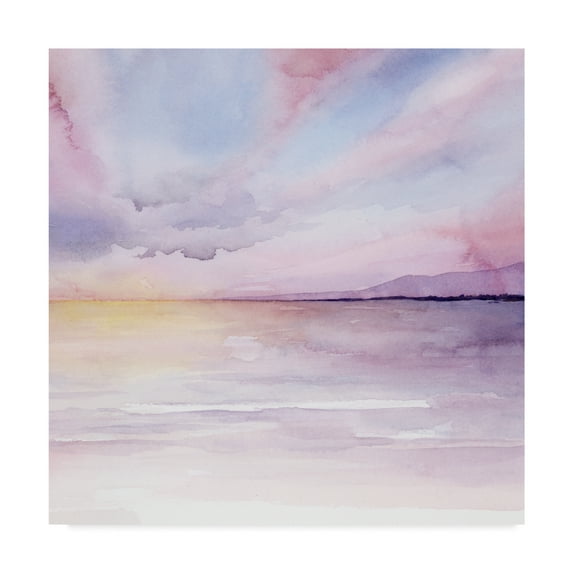 Trademark Fine Art 'Pale Sunset II' Canvas Art by Grace Popp