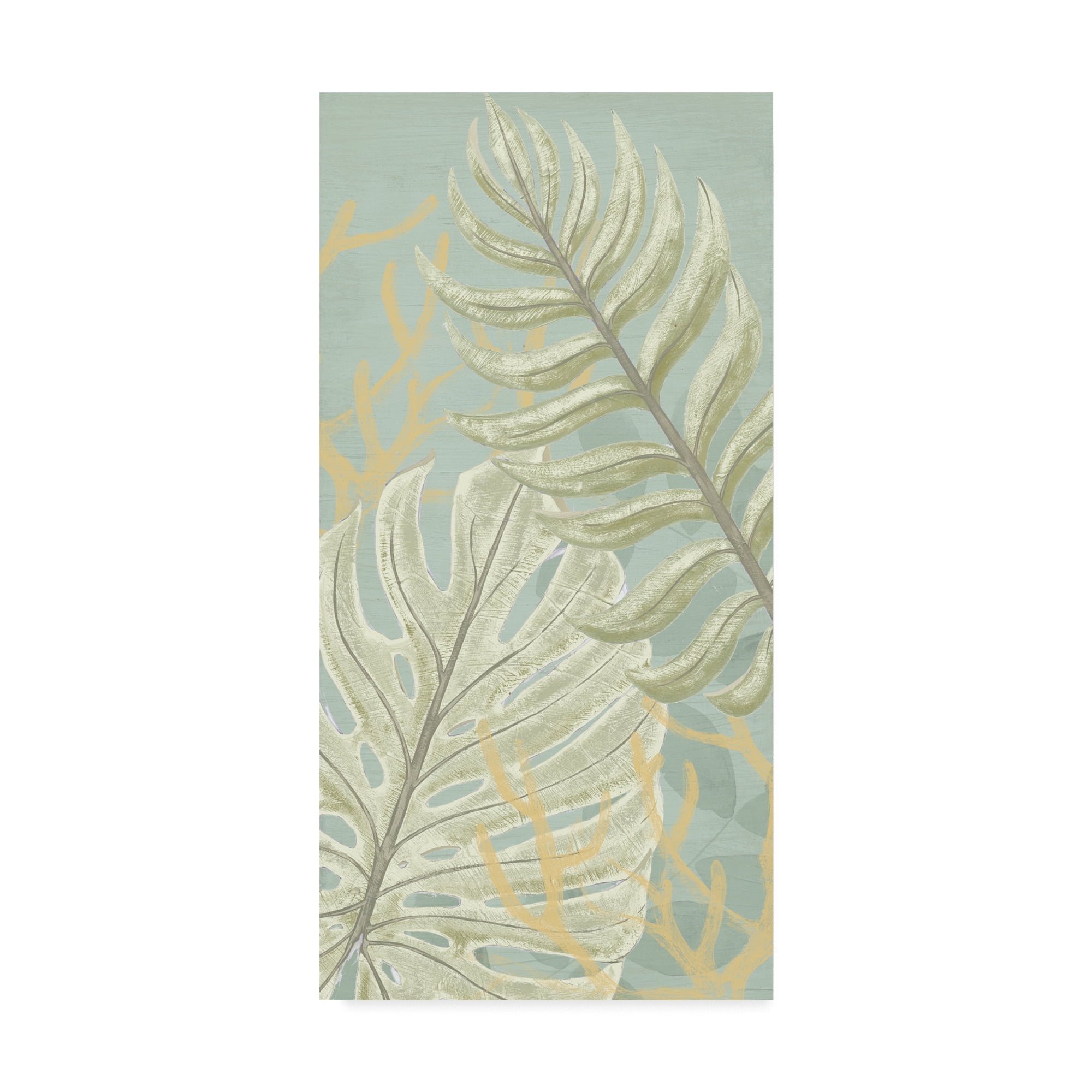 Trademark Fine Art 'Palm And Coral Panel I' Canvas Art by June Erica Vess