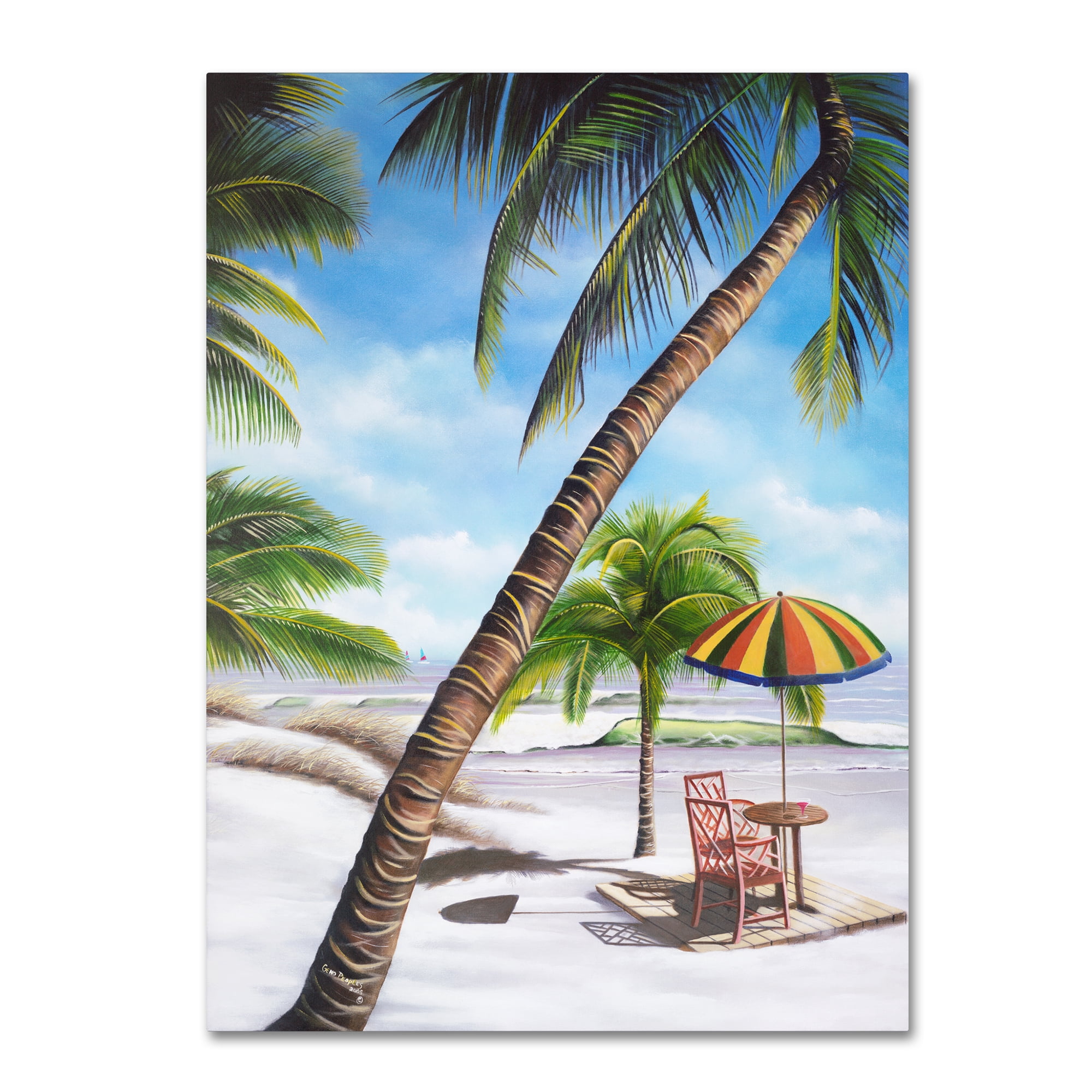 Trademark Fine Art 'Palm Beach' Canvas Art by Geno Peoples