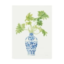 Trademark Fine Art 'Palm Chinoiserie White III' Canvas Art by Danhui Nai