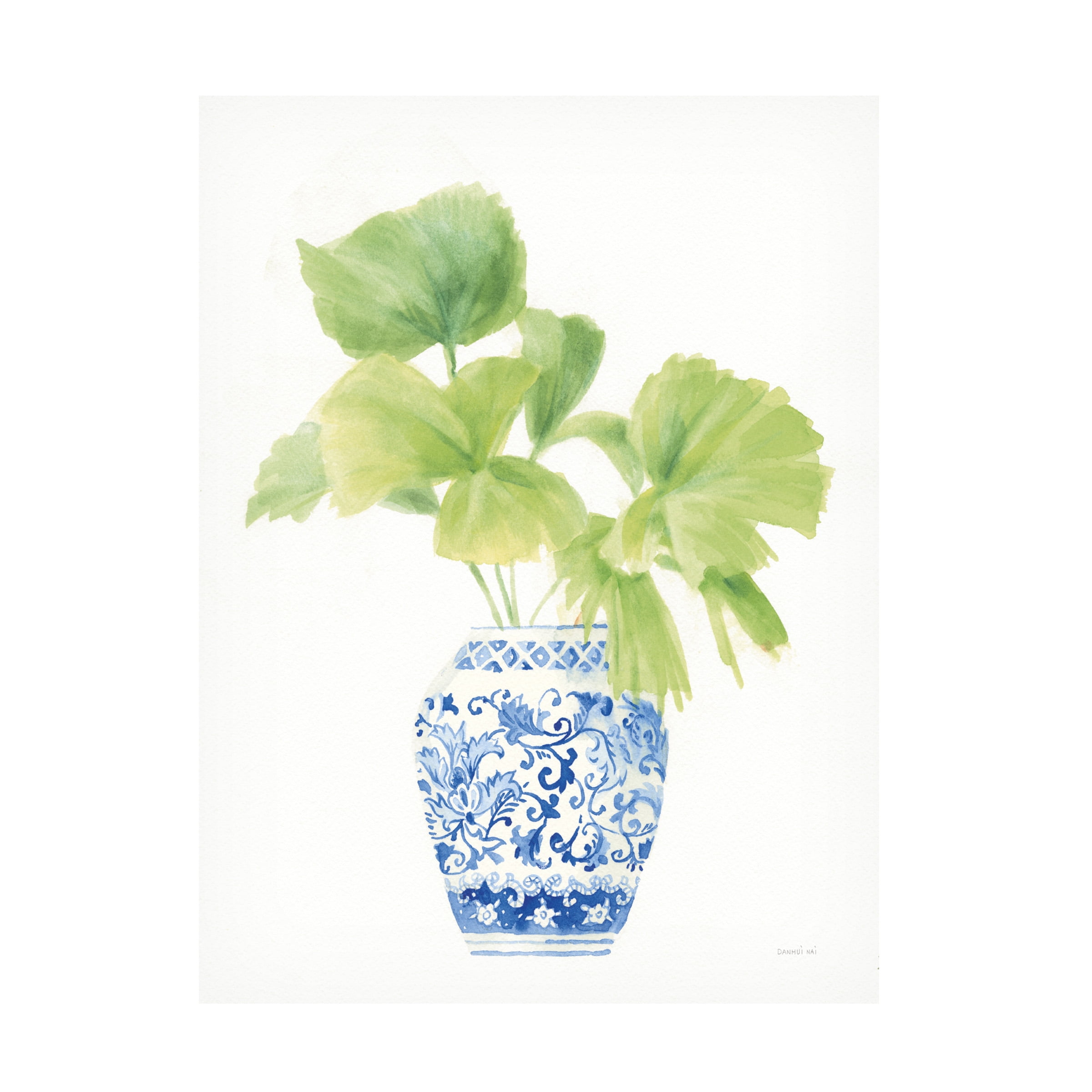 Trademark Fine Art 'Palm Chinoiserie White IV' Canvas Art by Danhui Nai