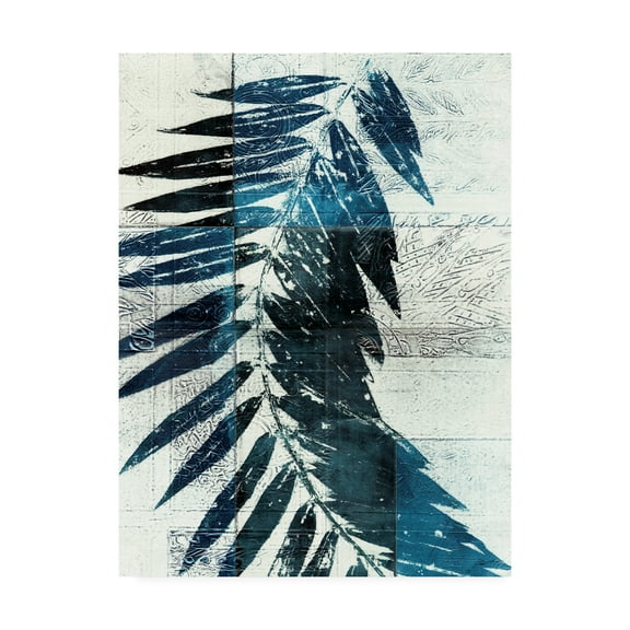 Trademark Fine Art 'Palm Indigo I' Canvas Art by John Butler