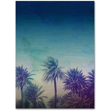 Trademark Fine Art "Palm Paradise" Canvas Art by Leah Flores